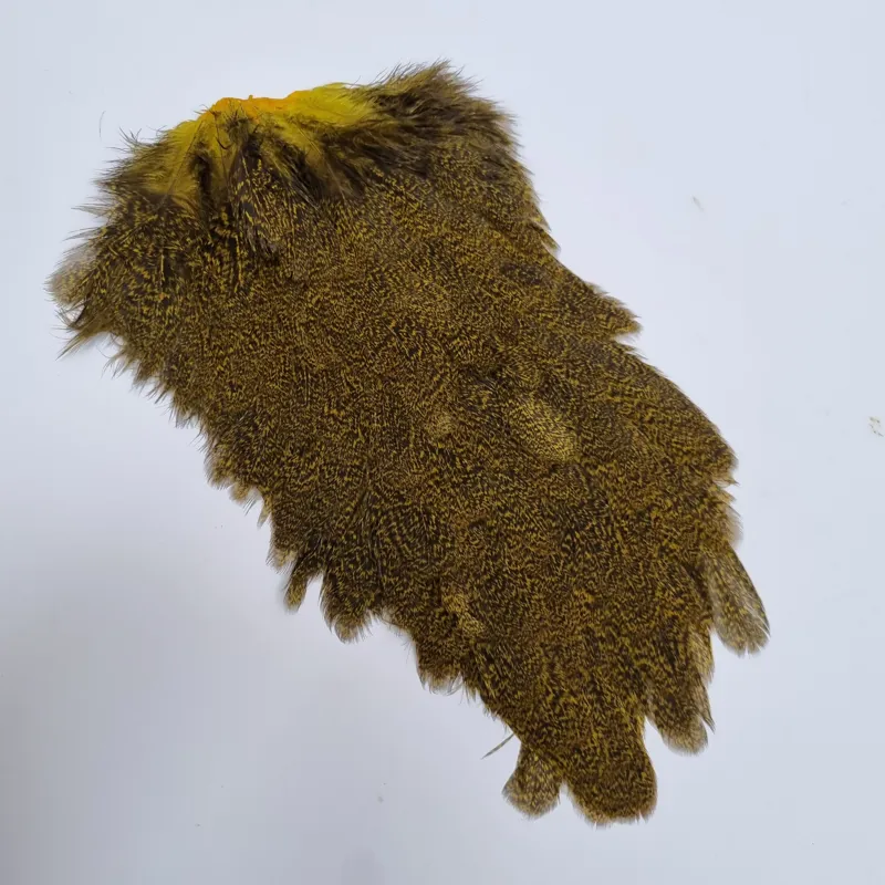 Whiting Coq de Leon Hen Saddle in Speckled Yellow-2